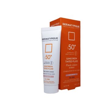 ضد آفتاب رنگی پوست مختلط و چرب +SPF50 درماتیپیک (رز بژ )