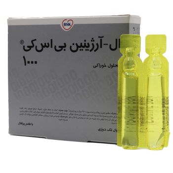ویال ال آرژنین ۱۰۰۰ میلی گرم پرتقال بی اس کی ۱۰ عدد