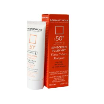 ضد آفتاب بی‌رنگ فاقد چربی +SPF50 درماتیپیک