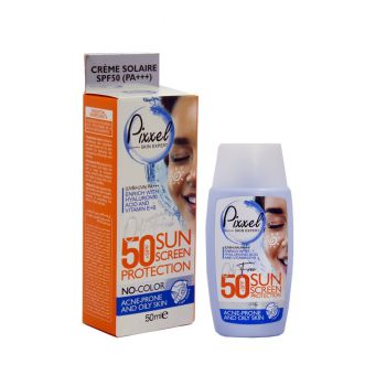 کامان پیکسل ضد آفتاب بی‌رنگ پوست چرب و جوش‌دار +SPF50 