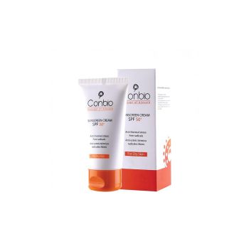 کانبیو کرم ضد آفتاب بی رنگ  SPF +50 مناسب پوست خشک