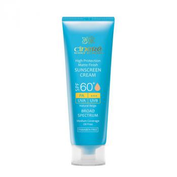 کرم ضد آفتاب رنگی SPF60 سینره فاقد چربی 50 میلی لیتر