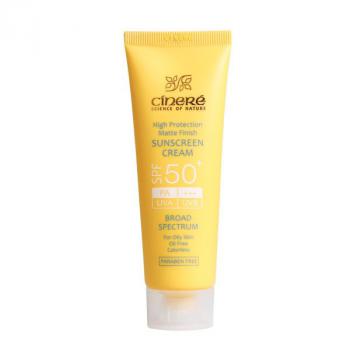 کرم ضد آفتاب +SPF50 سینره 50 میلی لیتر فاقد چربی 