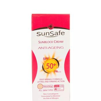 کرم ضد آفتاب و ضد چروک سان سیف SPF50 حجم ۵۰ میلی لیتر