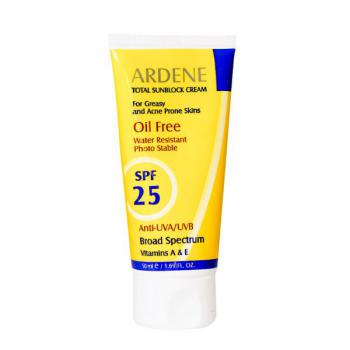 کرم ضد آفتاب SPF25 پوست چرب آردن 50 گرم