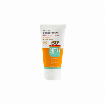 کرم ضد آفتاب فاقد چربی هایلی پروتکتیو نئودرم ⁺SPF50 مناسب پوست های مختلط و چرب ۵۰ میلی لیتر