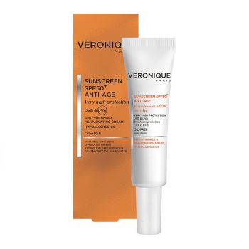 ضد آفتاب ضد چروک +SPF50 فاقد چربی ورونیک 40 میل