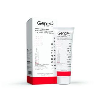 کرم رطوبت رسان و دتوکسیفای کننده دست مناسب پوست خشک وخیلی خشک وآتوپیک ژنوبایوتیک 75 میلی لیتر