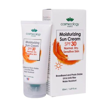 کرم ضد آفتاب spf 30 بدون رنگ مخصوص پوست خشک و نرمال و حساس  50 میل