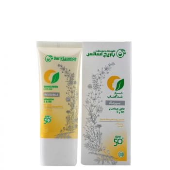 ضدآفتاب بي رنگ پوست خشك تا نرمال spf50 باریج اسانس