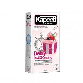 کاندوم تاخیری کاپوت مدل Delay Fruity Cream تعداد 12 عدد