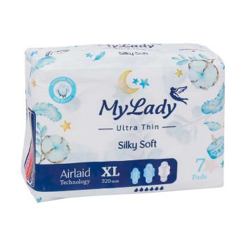 نوار بهداشتی مای لیدی اولترا مدل Silky Soft سایز خیلی بزرگ بسته 7 عددی