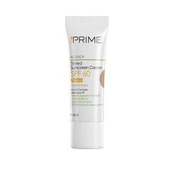 کرم ضد آفتاب رنگی SPF60 مناسب پوست چرب پریم 40 میل-بژ طبیعی