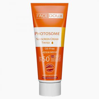 کرم ضد آفتاب فیس دوکس مدل Photosome Spf50 مناسب پوست چرب حجم 40 میل-بژ متوسط