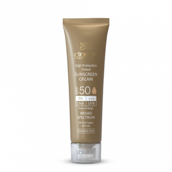 کرم ضد آفتاب رنگی SPF50 (بژ طبیعی) سینره 50 میل