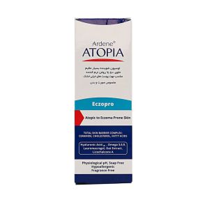 آردن آتوپیا لوسیون شوینده بسیارملایم حاوی50% روغن نرم کننده مناسب پوست خیلی خشک 200 میلی لیتر