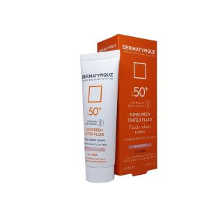 ضد آفتاب رنگی پوست مختلط و چرب +SPF50 درماتیپیک (رز بژ )