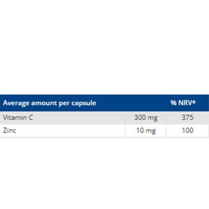 کپسول ویتامین C + زینک 10 میلی گرم 60 عددی یوروویتال