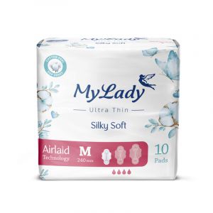  نوار بهداشتی مای لیدی اولترا مدل Silky Soft سایز متوسط بسته 10 عددی