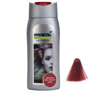 شامپو رنگساژ مارال رنگ Red velvet کد 6.66 حجم 200 میلی لیتر