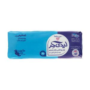 نوار بهداشتی لیدی کر سری پانته آ مدل ضخیم با رویه پنبه ای سایز بزرگ بسته 10 عددی