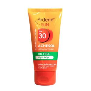 آردن کرم ضد آفتاب SPF30 آکنه سول فاقدچربی بژ روشن 50 میلی لیتر