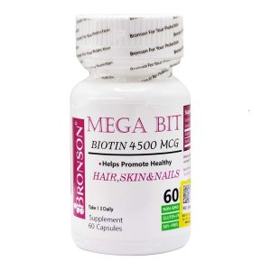 قرص مگابیت (بیوتین 4500 میکروگرم) برونسون 60 عدد