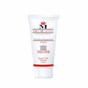 کرم ضد آفتاب رنگی SPF60 مدیلن مناسب پوست های چرب و آکنه ای ۵۰ میلی لیتر