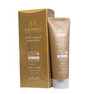 کرم ضد آفتاب رنگی SPF50 (بژ روشن) سینره 50 میل