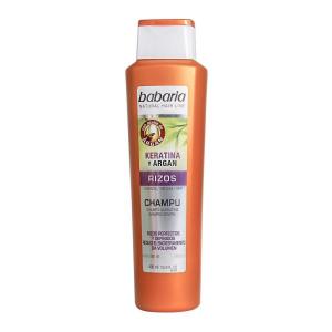 شامپو موهای فر باباریا حاوی کراتین و روغن آرگان 400 میلی لیتر