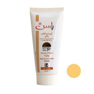 کرم ضد آفتاب رنگی راسن اس پی اف ۱۰۰ حاوی مواد ضد چروک ۵۰ میلی لیتر