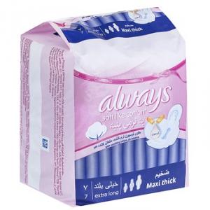 نوار بهداشتی الویز مدل Extra Long ضخیم خیلی بلند 7 عددی