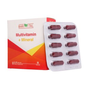 کپسول مولتی ویتامین + مینرال 30 عددی باریویتال