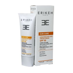 کرم ضد آفتاب و ضد لک SPF50  بژ طلایی اریکه 50 میلی لیتر