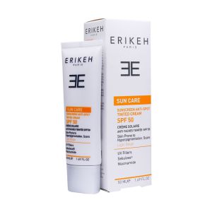کرم ضد آفتاب و ضد لک SPF50 بژ روشن اریکه  50 میلی لیتر