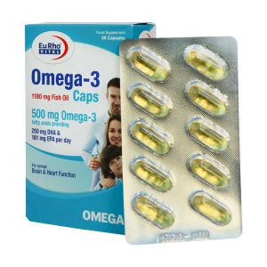 کپسول امگا ۳ (۱۱۸۰ میلی گرم) یوروویتال 30 عددی