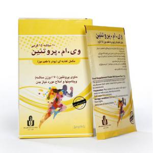مکمل غذایی وی ام پروتئین ایران دارو 10 عدد