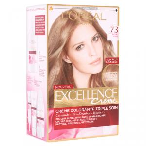 کیت رنگ مو لورال پاریس مدل Excellence شماره 7.3 حجم 50 میل - بلوند با انعکاس طلایی