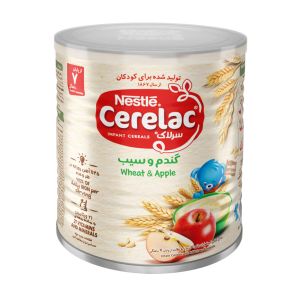 سرلاک گندم و سیب به همراه شیر نستله از پایان 7 ماهگی 400 گرم