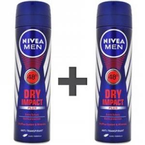 اسپري مردانه نيوآ مدل Dry Impact Plus حجم 150 ميلي ليتر - 2عددي
