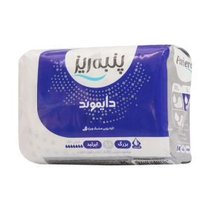 نوار بهداشتی بالدار شبانه بزرگ لایه رویی ایرلید مشبک ویژه دایموند 8عدد