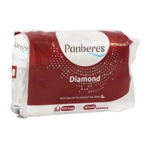 نوار بهداشتی بالدار شبانه خیلی خیلی بزرگ لایه رویی ایرلید مشبک ویژه دایموند 8عدد