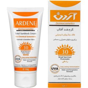 آردن ضدآفتاب spf30 مناسب پوست معمولی وحساس رنگی 50 میلی لیتر