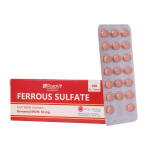 قرص فروس سولفات 50 میلی  روز دارو 100عددی