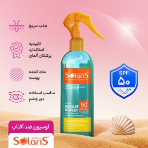 اسپری ضد آفتاب نیوژن +spf50 آردن سولاریس 250 میل 