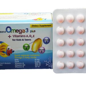 کپسول ژلاتینی امگا 3 پلاس دانا مناسب کودکان و نوجوانان