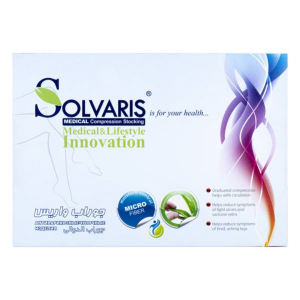 جوراب واریس سولواریس ccl2 thigh high 3 L زیر زانو فشار متوسط سایز 3  