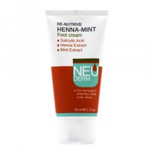 کرم ترک پا نئودرم مدل Henna-Mint حجم 50 میلی لیتر