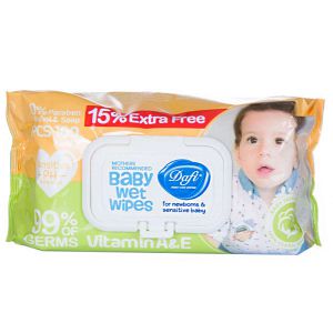 دستمال مرطوب کودک دافی مدل B10 بسته 100 عددی