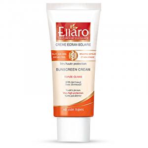 کرم ضد آفتاب Spf+50 مناسب انواع پوست سری Teinte Claire الارو 50 میل-بژ روشن